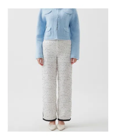 Marissa Chiara Button Casual Pants In White