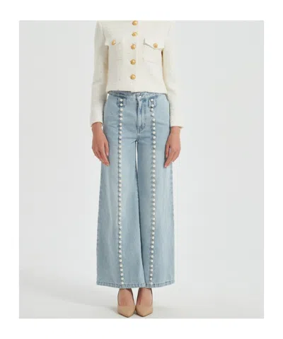 Marissa Chiara Pearl Jeans In Blue