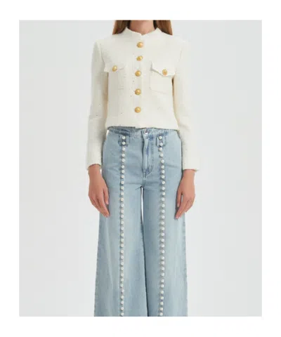 Marissa Chiara Long-sleeved Jacket In White