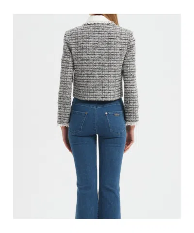 Marissa Chiara Lace Trim Jacket In Gray