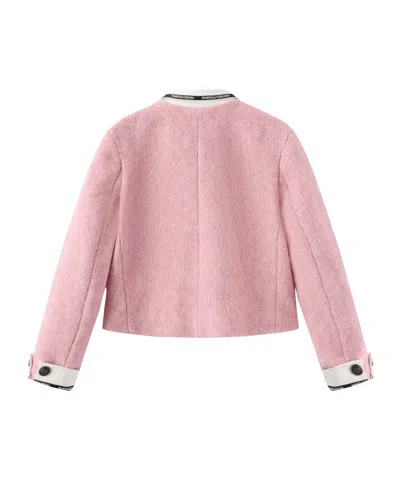 Marissa Chiara Logo Webbing Jacket In Pink