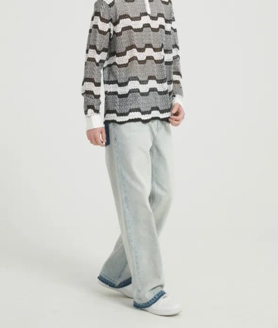 Marissa Chiara Belt Loop Jeans In Blue