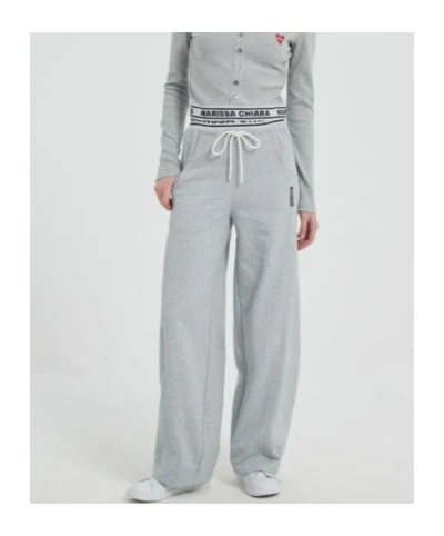 Marissa Chiara Drawstring Sweatpants In Gray