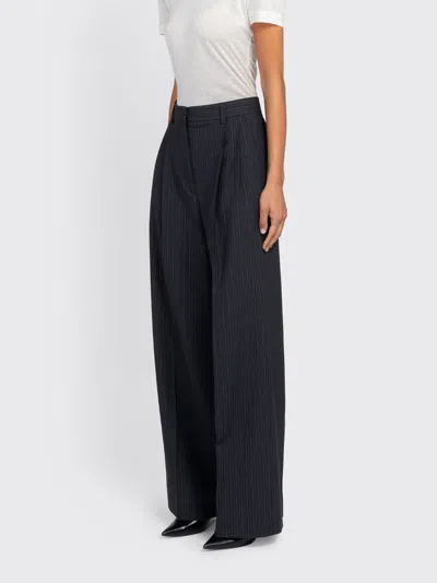 Filippa K Darcey Pinstripe Trousers In Gray