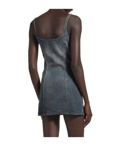 Balenciaga Corseted Mini Dress In Blue