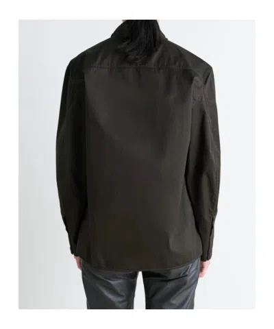 Lemaire Blouse With Drawstring Neck And Long Sleeves In Black