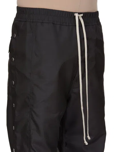 Rick Owens Drkshdw Drawstring Elastic Waist Casual Pants In Black