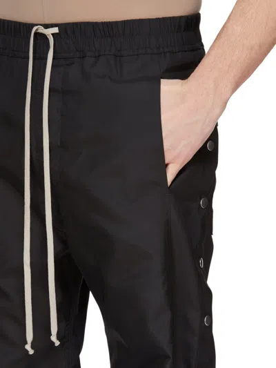 Rick Owens Drkshdw Drawstring Elastic Waist Casual Pants In Black
