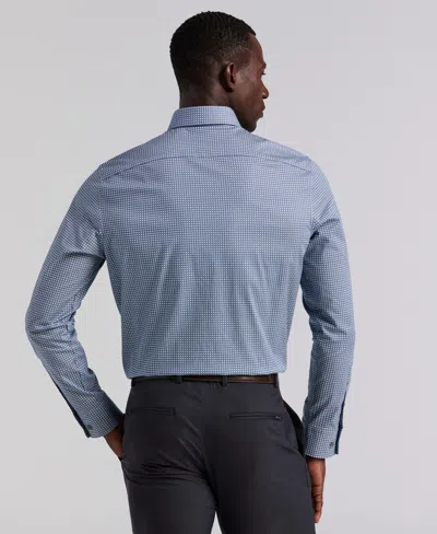 Perry Ellis Men's Tile Geo Print Cotton Shirt In Blue