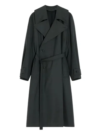 Lemaire Trench Coat Whith Detachable Lining In Black