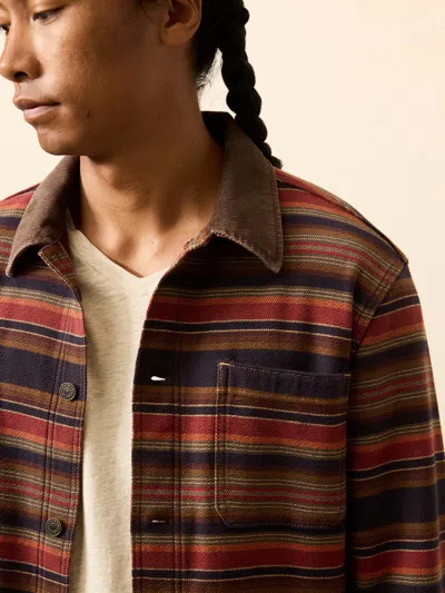 Faherty High Ridge Twill Studio Jacket In Multi