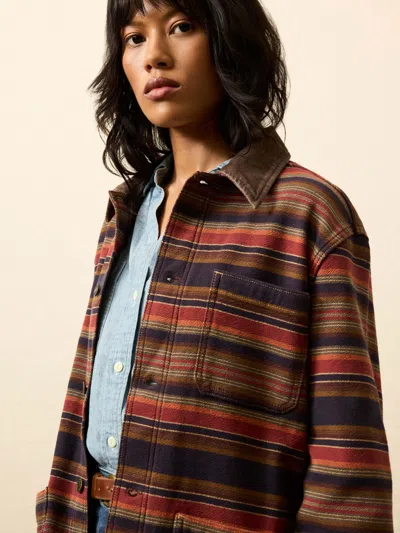 Faherty High Ridge Twill Studio Jacket In Multi
