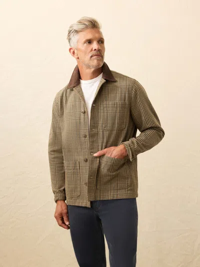 Faherty High Ridge Twill Studio Jacket In Green