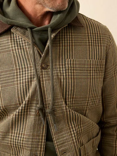 Faherty High Ridge Twill Studio Jacket In Green