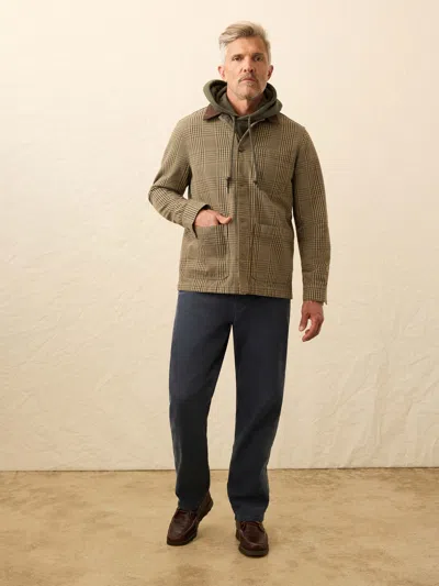 Faherty High Ridge Twill Studio Jacket In Green
