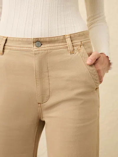 Faherty Sunwashed Canvas Dockside Pants In Neutral