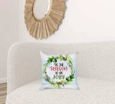 Hivvago Set Of Two Multicolor Zippered Polyester Text Throw Pillow In Multi