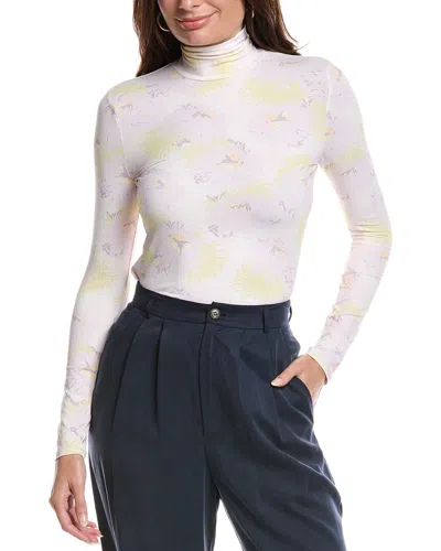 St John Mums Allover Print Nuda Turtleneck In Multi