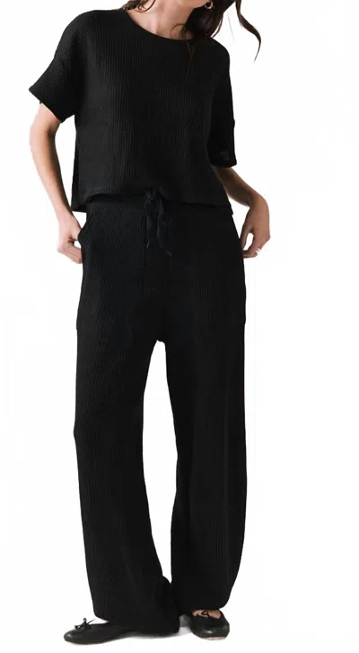 Chaser Billlyy Jogger Soft Fleece Pants In True Black In Black