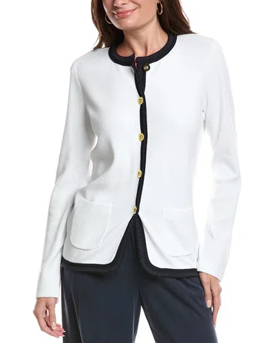 St John St. John Knit Jacket In White