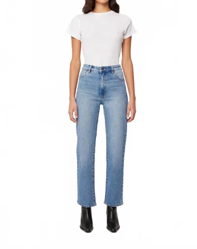 Rolla's Original Straight Leg Jeans In Brad Blue In Multi