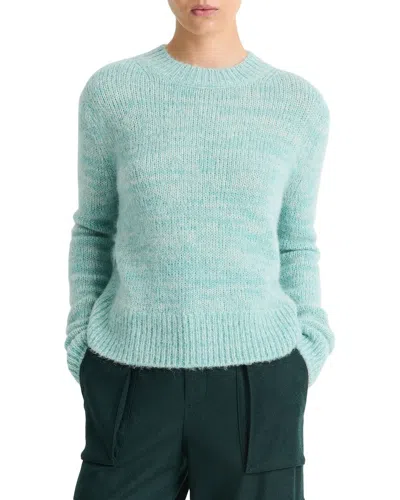 Vince Marl Crewneck Alpaca & Wool-blend Sweater In Green