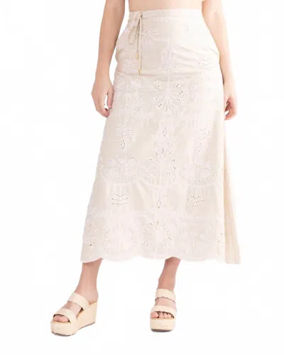 S'edge Neva Midi Skirt In Cobblestone In Neutral