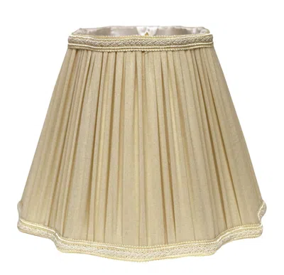 Hivvago Taupe Shantung Silk Square Lamp Shade In Neutral