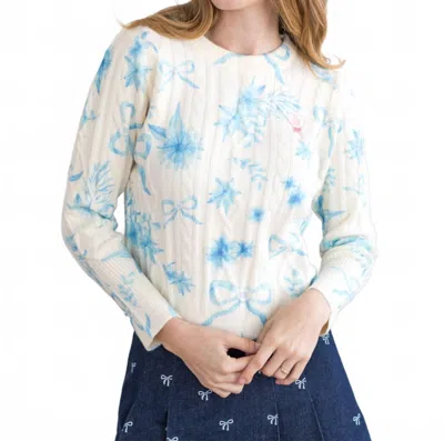 Kestan Eirwen Long Sleeve Sweater In Multi In White