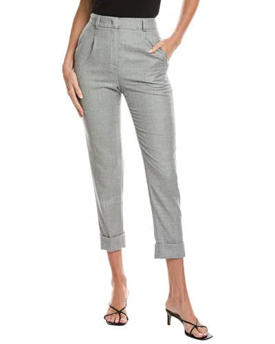 Peserico Wool-blend Pant In Gray