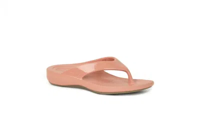 Aetrex Maui Flip Flop In Rose In Pink