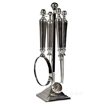 Hivvago Magnifying Glassletter Openerbottle Openerand A Candle Snuffer Functional Decor In Metallic