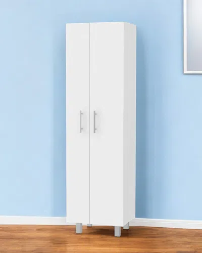 Hivvago 71" White Versatile Tall Pantry Cabinet With Five Shelves In White