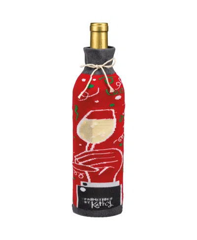 Primitives By Kathy A Toast To The Host With The Most Bottle Sock In Red