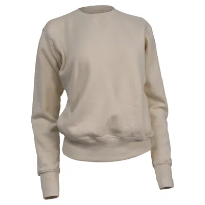Totême Crewneck Sweater In Cream Cotton In Gray