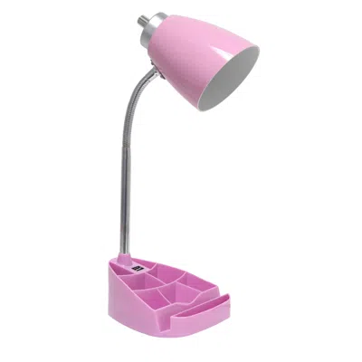 Hivvago 19" Pink Swing Arm Table Lamp
