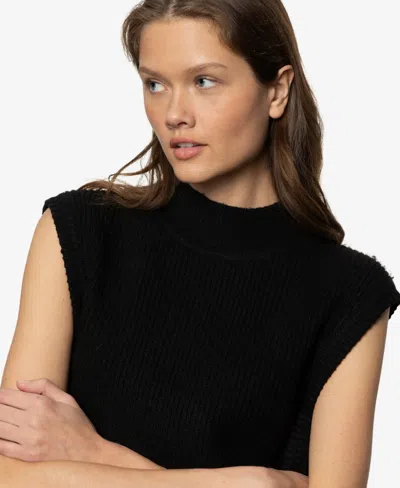 Sanctuary City Shell Sweater In Black In Black