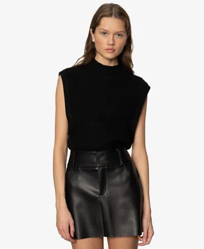 Sanctuary City Shell Sweater In Black In Black