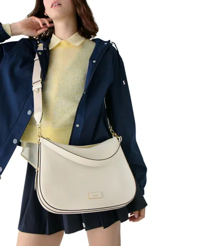 Kate Spade Liv Small Pebbled Leather Hobo Bag In Brown