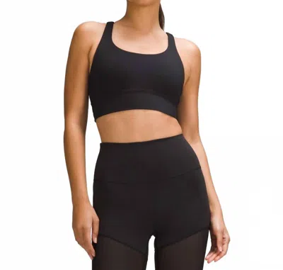 Lululemon Energy Bra High Support In Black In Multi