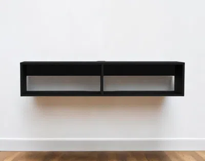 Hivvago 48" Black Floating Mount Entertainment Center In Black