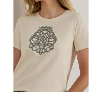 Ralph Lauren T-shirt Lauren  Woman Color Beige In Neutral