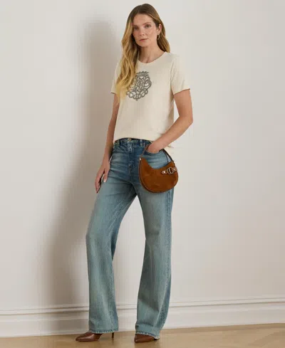 Ralph Lauren T-shirt Lauren  Woman Color Beige In Neutral