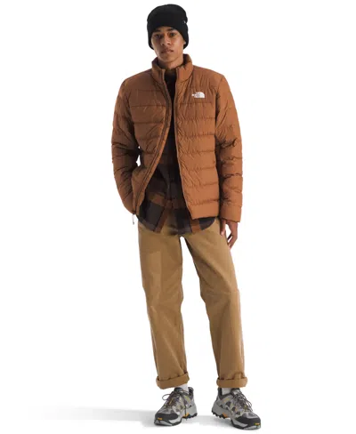 The North Face Men's Aconcagua Long Sleeve Jacket In Brown