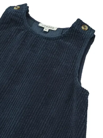 Liewood Corduroy Pocket Dress In Blue