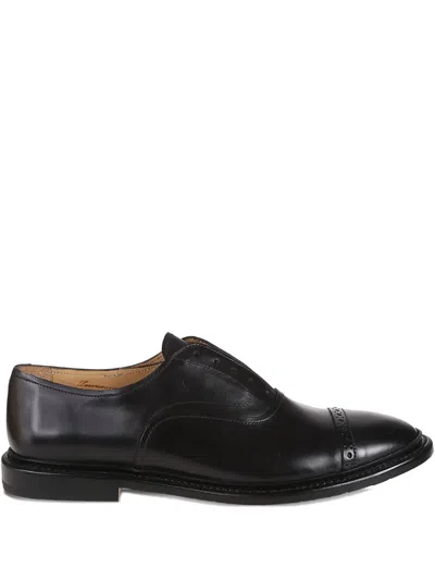 Premiata Cap Toe Lace Oxford Shoes In Black