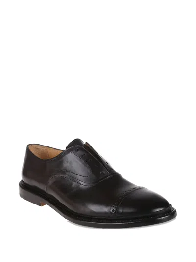 Premiata Cap Toe Lace Oxford Shoes In Black