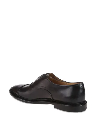 Premiata Cap Toe Lace Oxford Shoes In Black