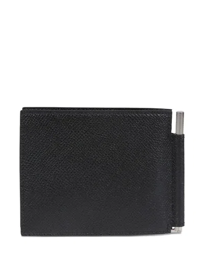 Tom Ford Money-clip Leather Wallet In Black