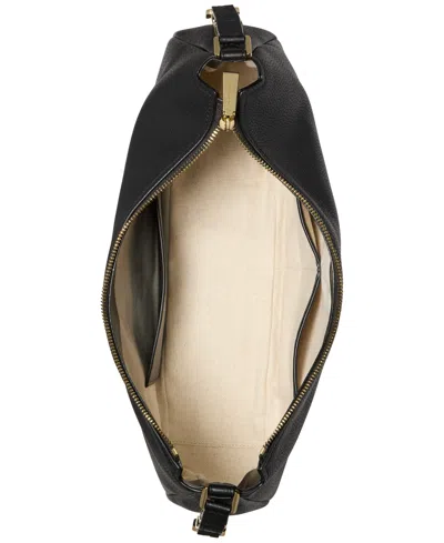 Michael Kors Nolita Medium Pebbled Leather Shoulder Bag In Black